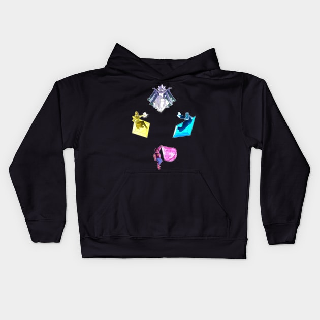 Steven Universe - The Diamonds Kids Hoodie by StivenwithanI